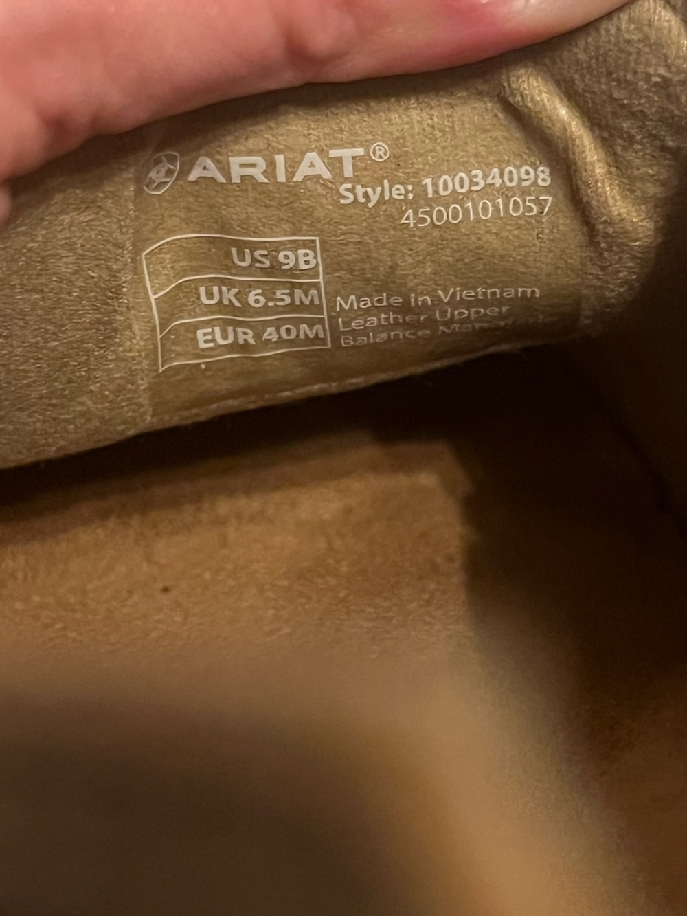 Ariat Brown Cruiser with Cream Embroidered Floral - Picture 2 of 6